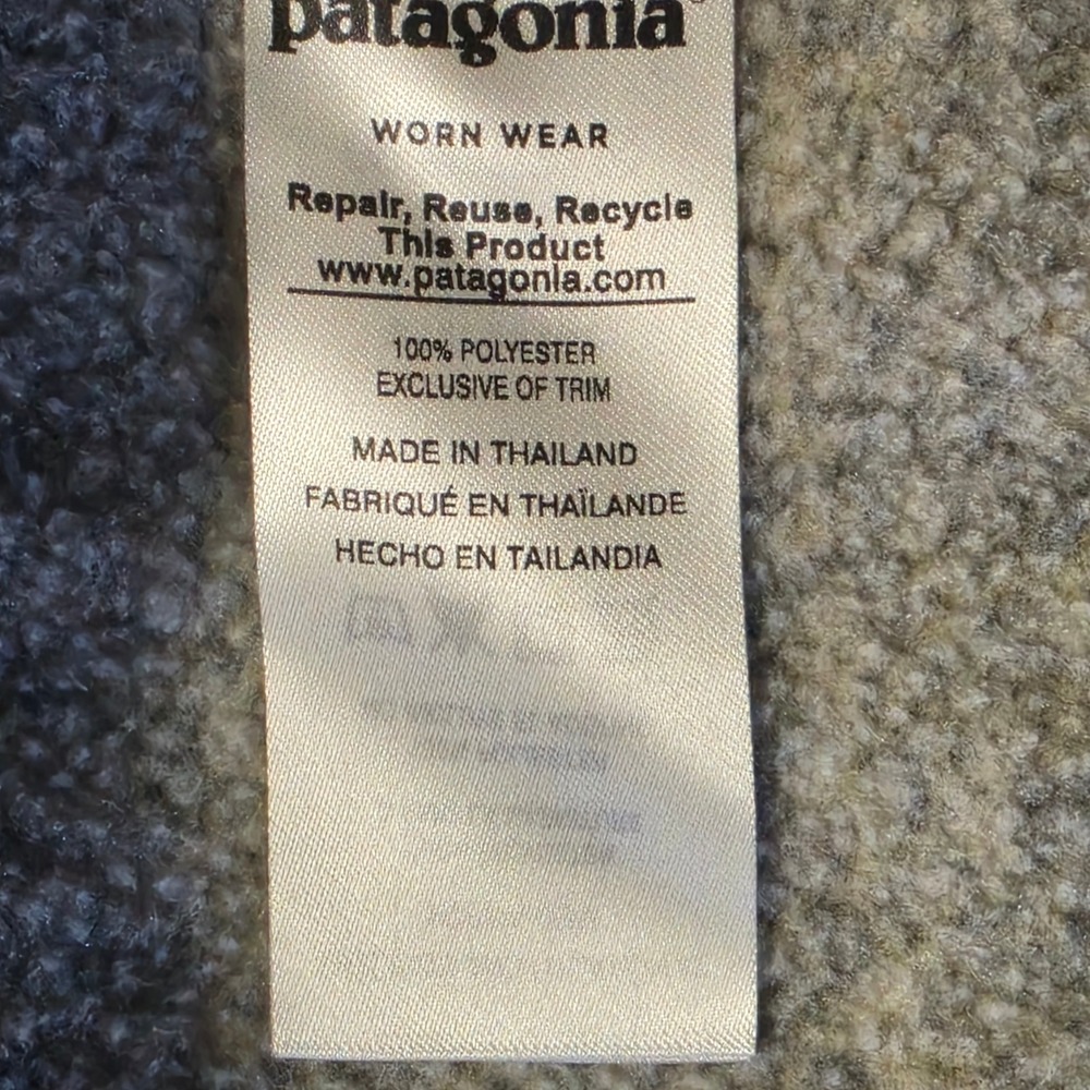 Patagonia Better Sweater 1/4 Zip Fleece Pullover Brown Tan Mens Large 25522 FA18 - Picture 7 of 10